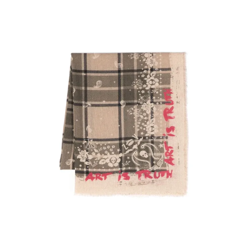 Zadig&Voltaire Cashmere Check-print Scarf-0