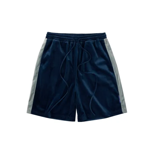 Atry Casual Shorts Unisex Velour Blue