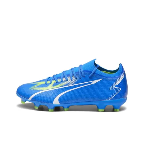 PUMA Ultra Match Soccer Shoes Men Low-Top Blue