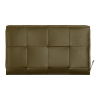 Bottega Veneta Intrecciato Cow Leather Card Holder, Wallet Regular Men's Mud Brown
