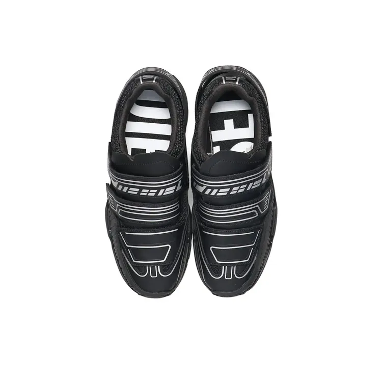 Atmos x DIESEL S Pendhio Lc Wear Resistant Low Top Casual Shoes Men's Black White-2
