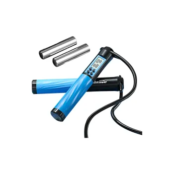 MDIKAWE Fitness Training Smart Counting Jump Ropes Adults Rubber Coated Steel Wire Rope Silicone Controller 3m