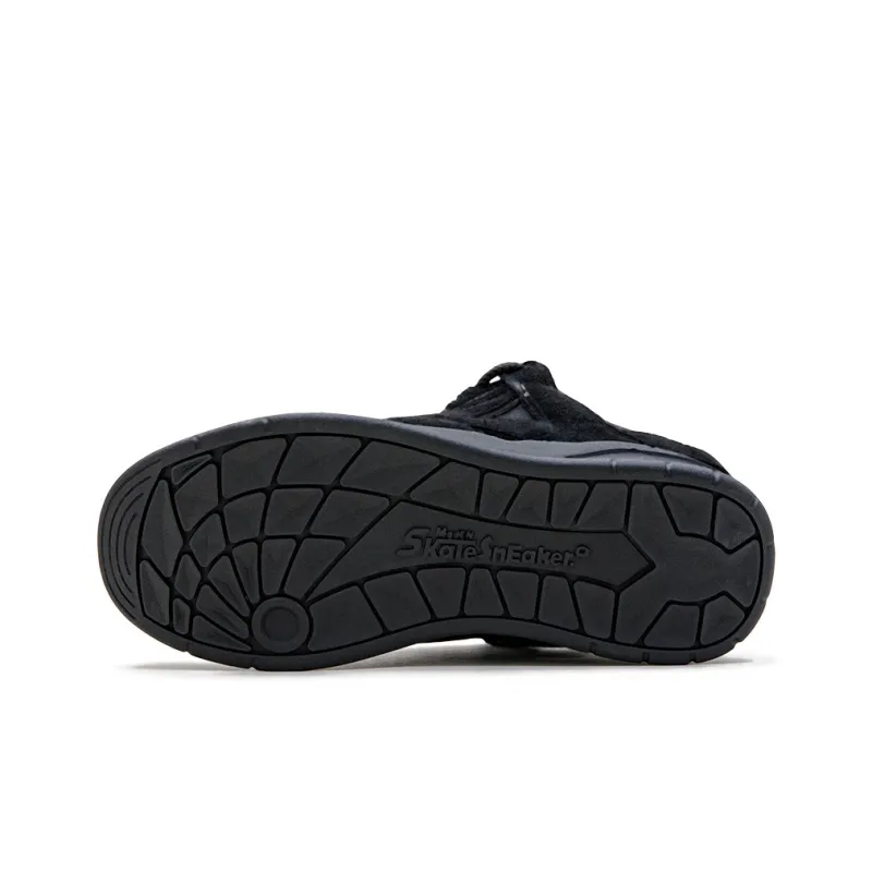 MADEN Low Top Skateboard Shoes Men's Black Blue-3