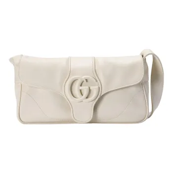 GUCCI Aphrodite Leather Handbag Shoulder Bag Women's White