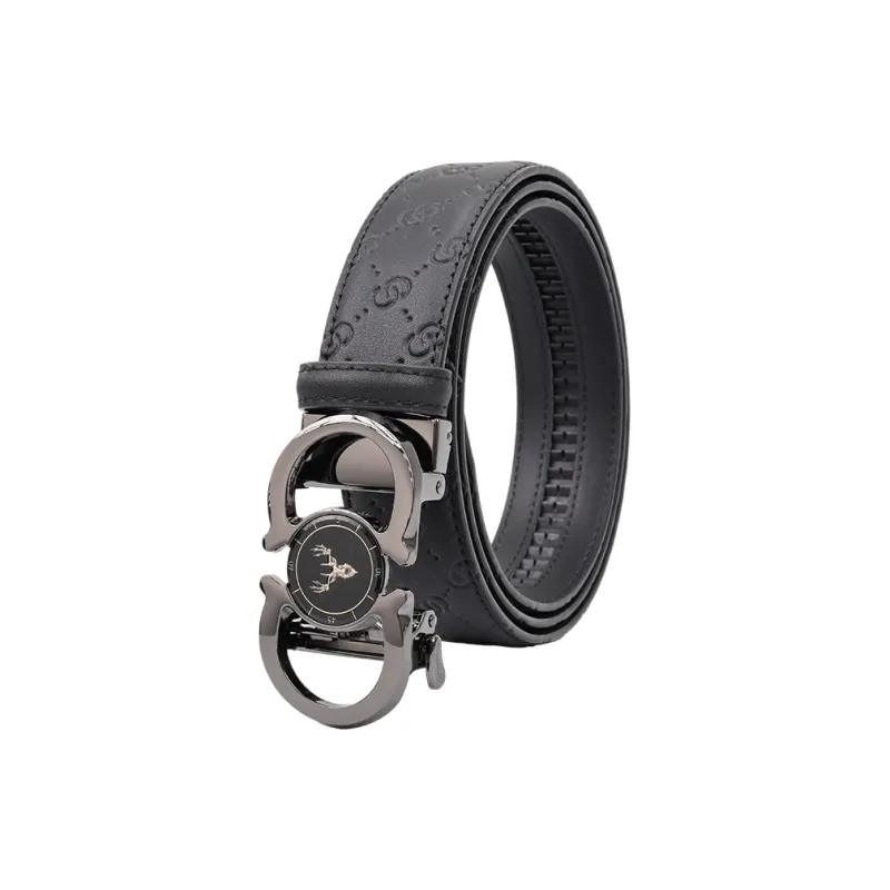 NINE NAIL Leather Belts Men-4