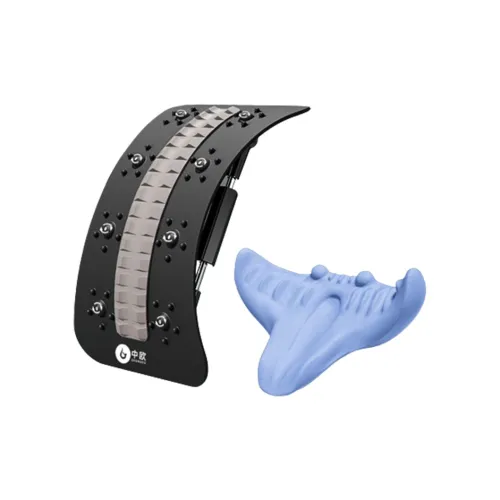 Lan Bao Fan Cow Leather Bag Accessory Unisex Black Lumbar Spine PP Silicone Stainless Steel