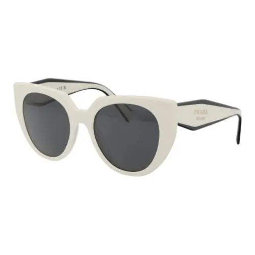 PRADA Eyewear Logo-lettering Cat-eye Frame Sunglasses