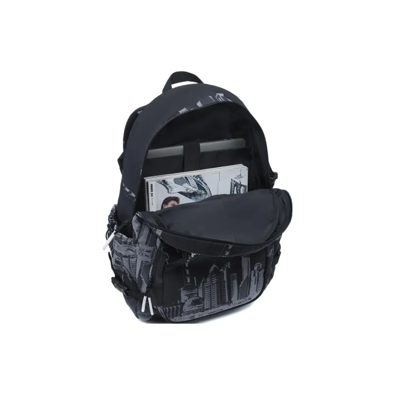 LiNing Steven Harrington Collaboration Polyester Backpack Regular Unisex Black Gray Color-6