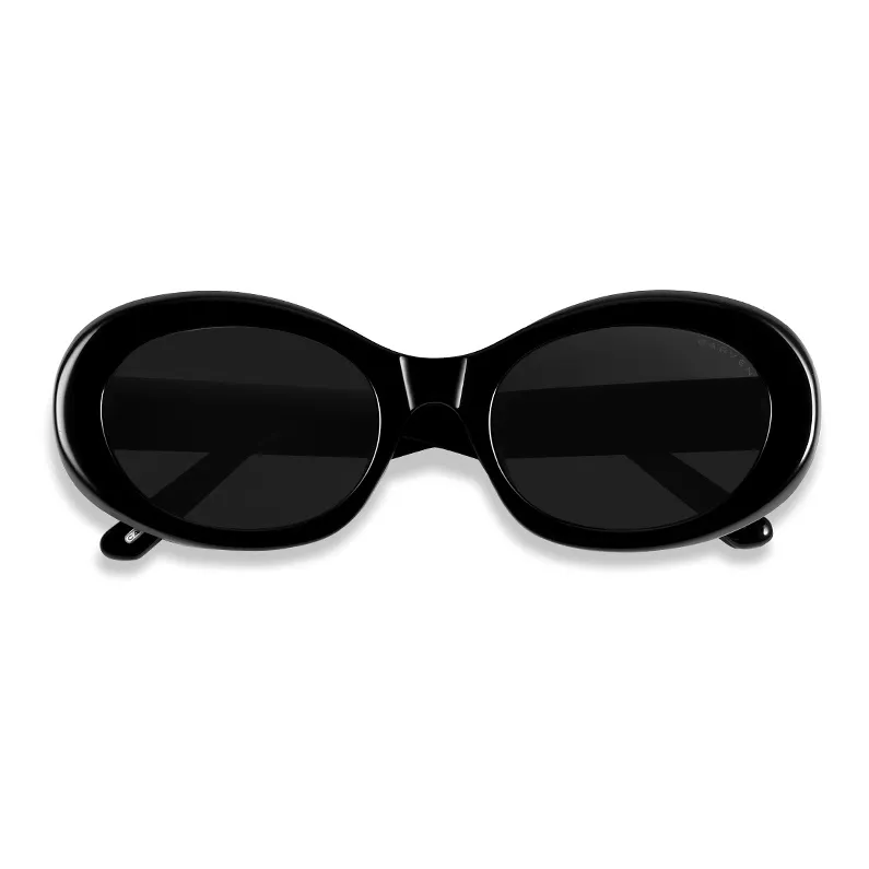 APRIL Plate Frame Oval Sunglasses Unisex-3