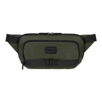 SAMSONITE Recycled Polyester One Shoulder Sling Bag Fanny Pack Men's Dark Green