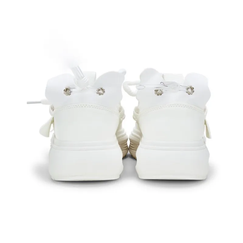 KARLIE KELLER Wear Resistant Low Top Casual Shoes Men's White-5