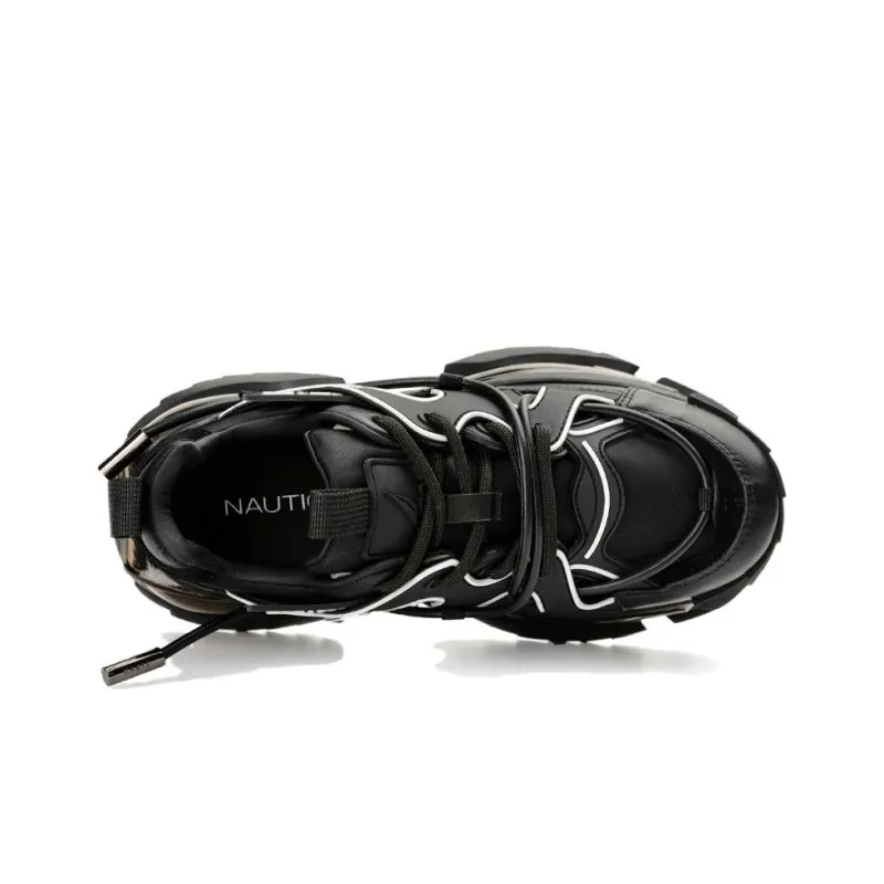 NAUTICA Anti-Slip Wear-Resistant Breathable Height Increasing Low-Top Chunky Sneakers Women's-8