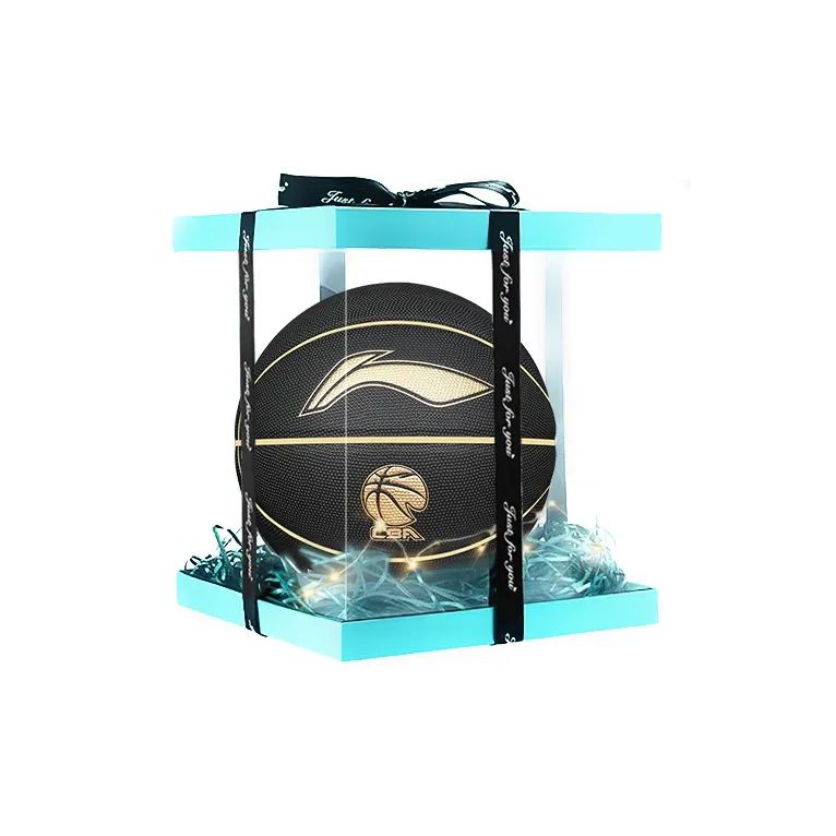 LiNing PU Basketball Black Gold Size 7 Training Competition Unisex-10