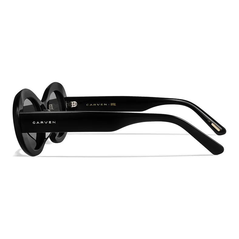 APRIL Plate Frame Oval Sunglasses Unisex-2