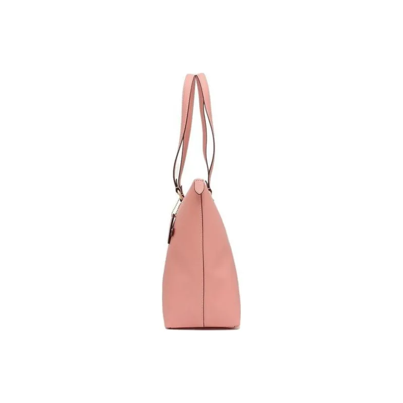 COACH Gallery Cross Stitch Leather Tote Bag Shopping Bag Handbag Shoulder Bag Women's Pink-2