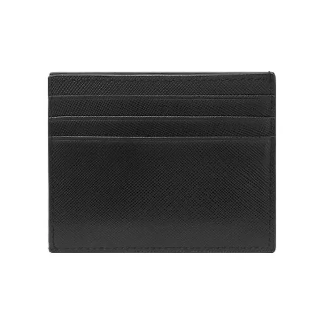 VERSACE JEANS COUTURE Leather Card Holder Men's Black-1