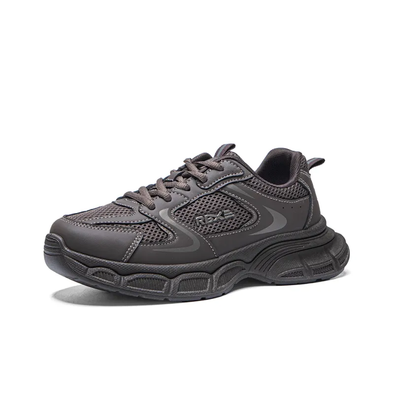 RENBEN Cushioning Anti-Slip Wear-Resistant Breathable Height Increasing Low-Top Chunky Sneakers Women's Coffee-1