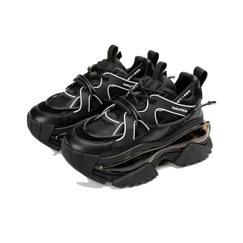 NAUTICA Anti-Slip Wear-Resistant Breathable Height Increasing Low-Top Chunky Sneakers Women's-7