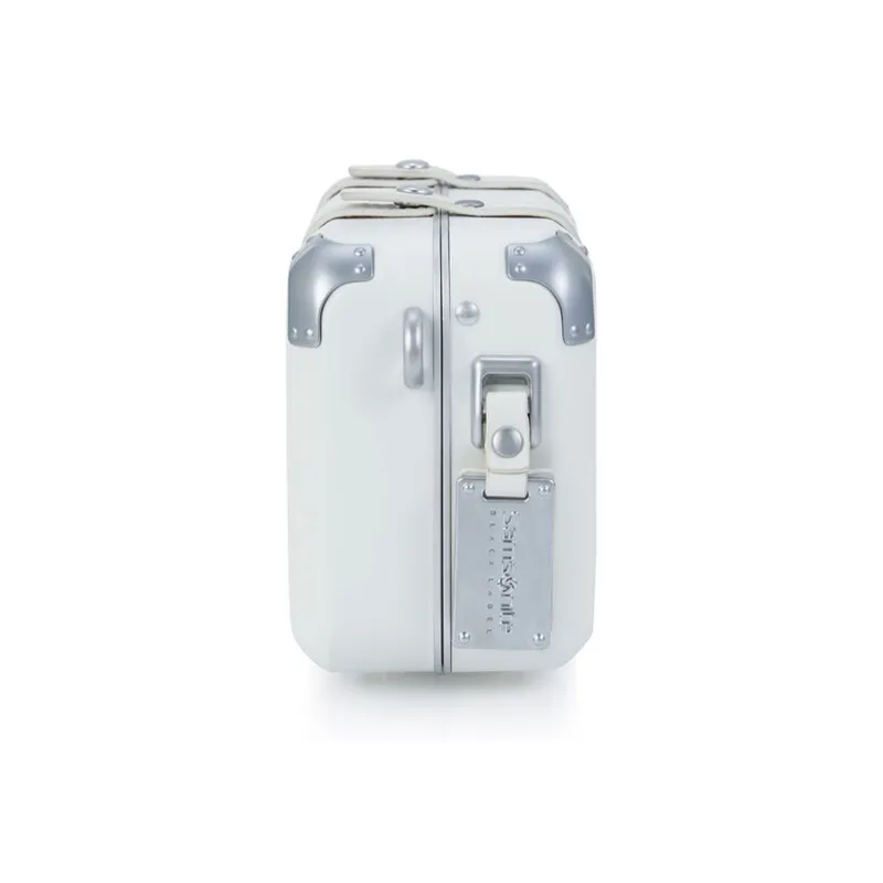 SAMSONITE Polycarbonate With Leather Patchwork Box Bag Crossbody Bag Shoulder Bag Unisex White-2