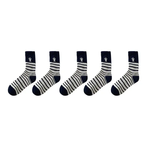 Woven Pear Unisex Mid-Calf Socks