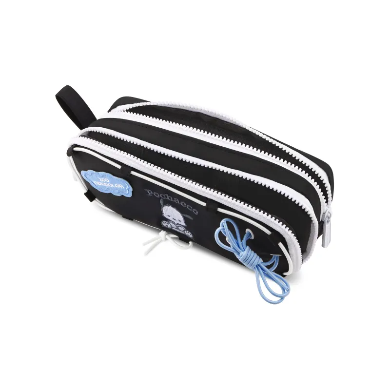 Zgo Sanrio, Collaboration IP Edition Pacha Dogs Polyester Storage Bag Unisex Black-3