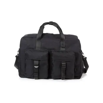 SAMSONITE Nylon Boston Bag, Shoulder Bag, Crossbody Bag, Handbag, Travel Bag Regular Men's Black