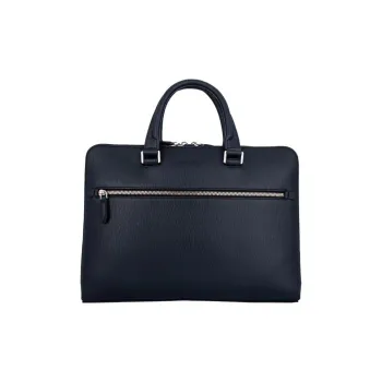 FERRAGAMO Cow Leather Briefcases Handbags Large Size Men's Navy
