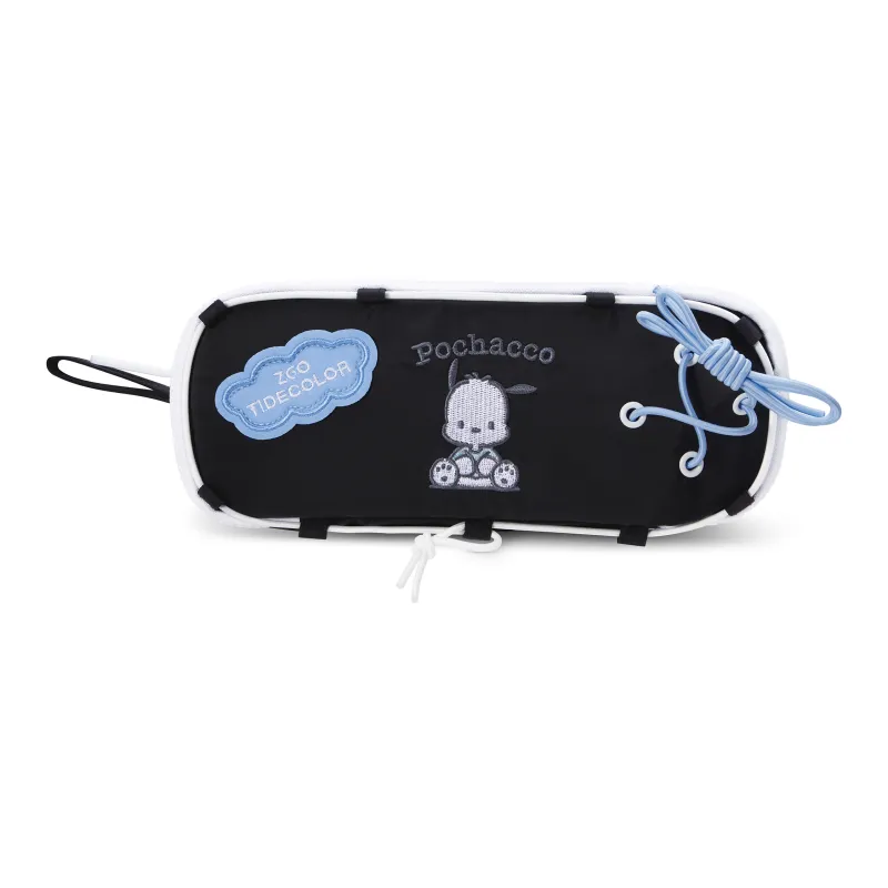 Zgo Sanrio, Collaboration IP Edition Pacha Dogs Polyester Storage Bag Unisex Black-1