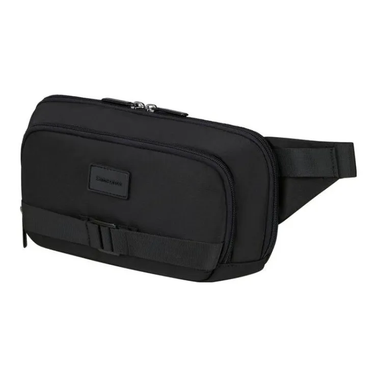 SAMSONITE Recycled Polyester One Shoulder Sling Bag Fanny Pack Men's Black-1