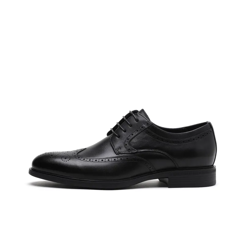 ELLE HOMME Dress Shoes Men Low Top Brown-0