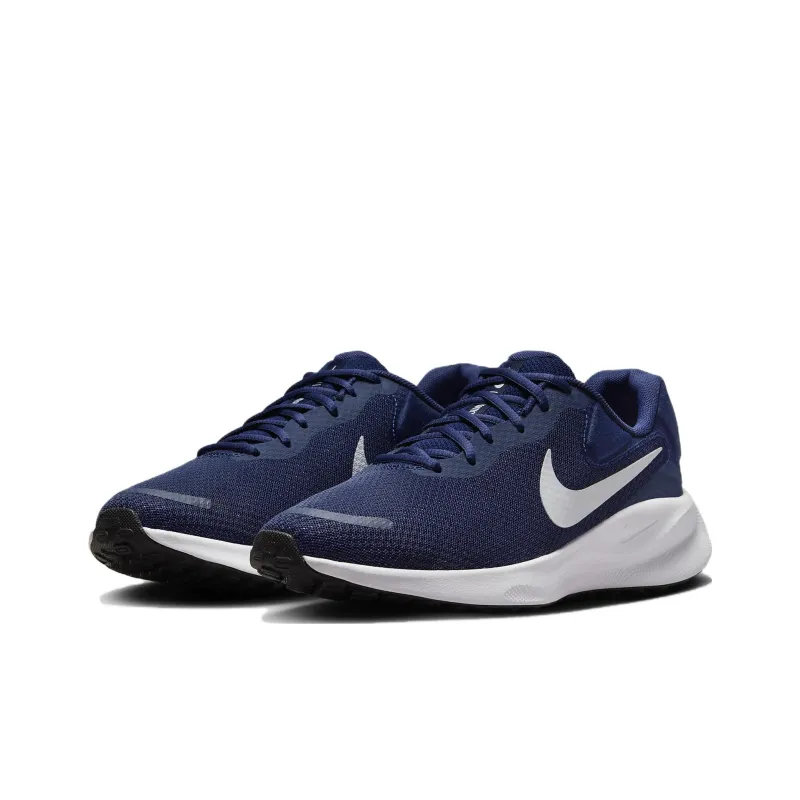 Nike Revolution 7 Midnight Navy Black White Pure Platinum-2