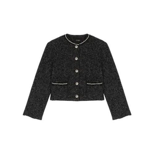 Maje Bead-embellished Tweed Jacket