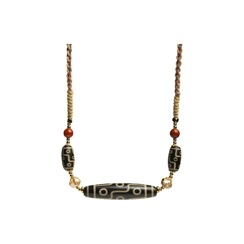 Artisan Lock Heart Jade Agate Jade Necklaces Unisex-0