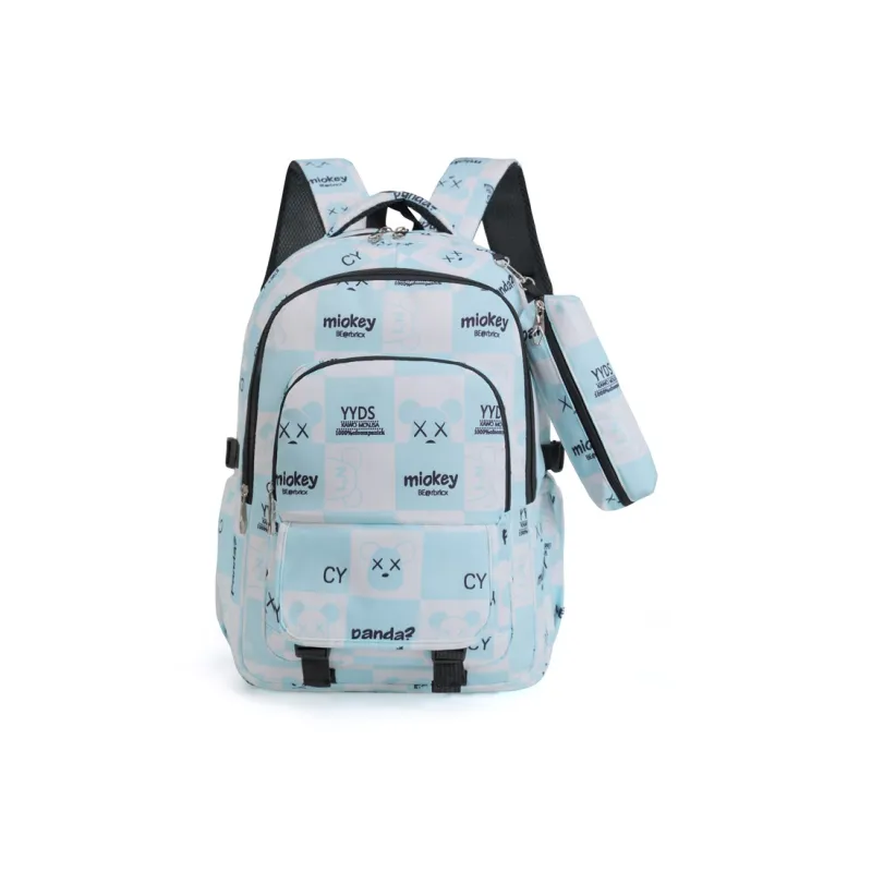 SURELAPTOP Oxford Laptop Backpack Regular Unisex Black/Gray/Pink/Blue-10