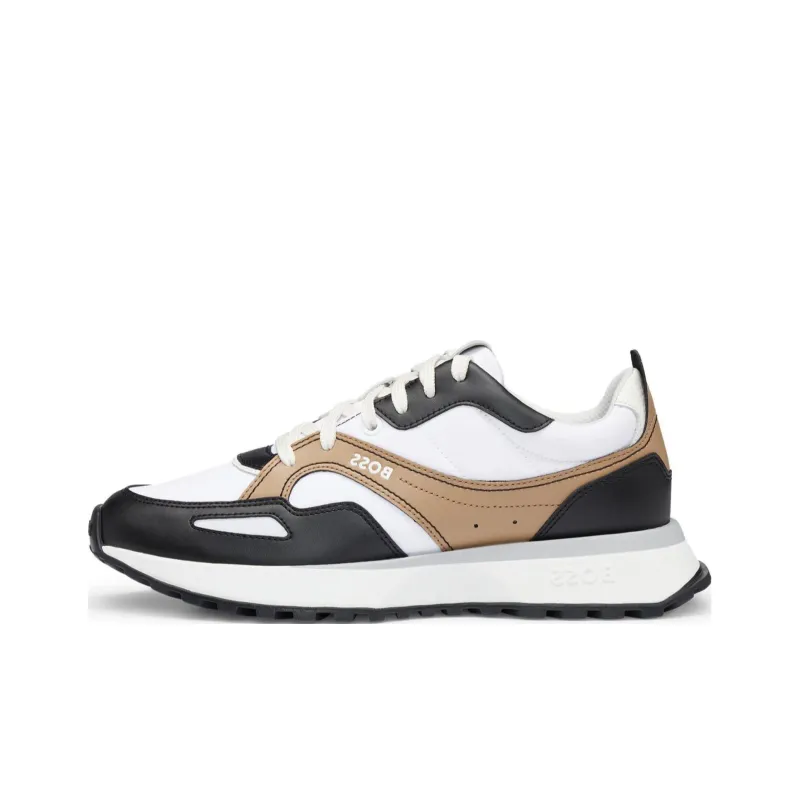BOSS Leather-trimmed Sneakers-0