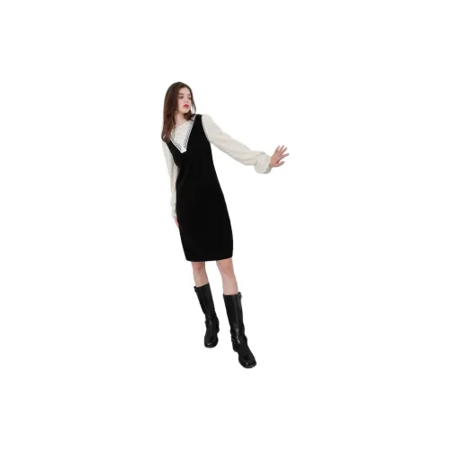 3COLOUR Long-Sleeved Dresses Women's Black