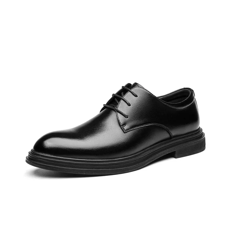 CHINT Dress Shoes Men Low Top Black-1
