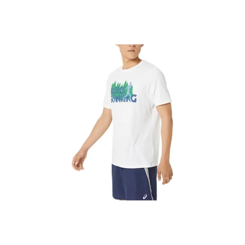 Asics EVERGREEN TRAIL RUN TEE T-Shirts Unisex White-2