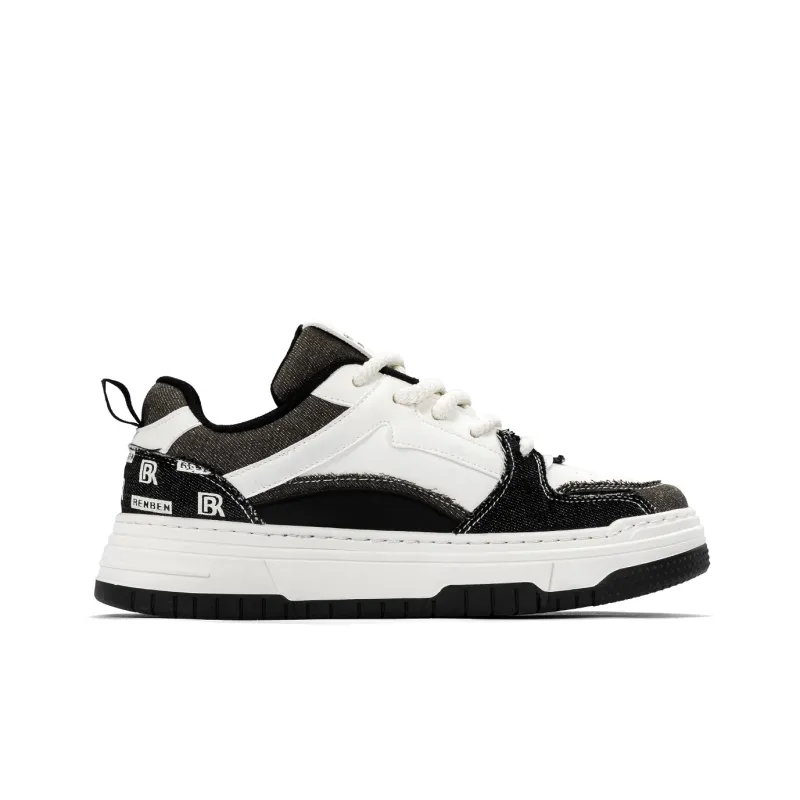 RENBEN Height Increasing Balance Lightweight Low-Top Skateboard Shoes Men's-6