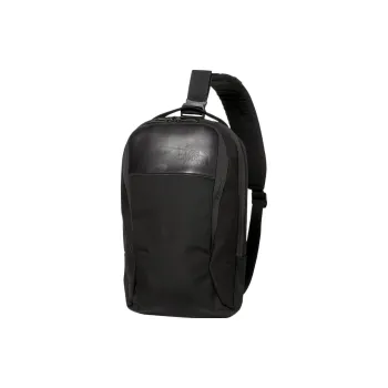THE NORTH FACE Nylon With Cow Leather Shoulder Bag Unisex Black