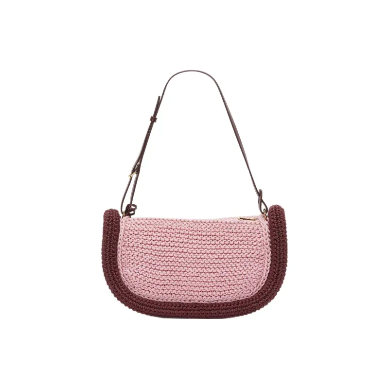 JW Anderson Bumper-15 Crochet-Knit Zip-Up Shoulder Bag-2