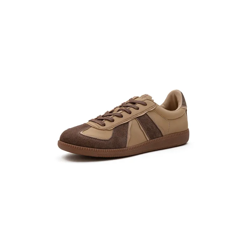 MADEN Low Top Skateboard Shoes Men's Khaki Brown-1