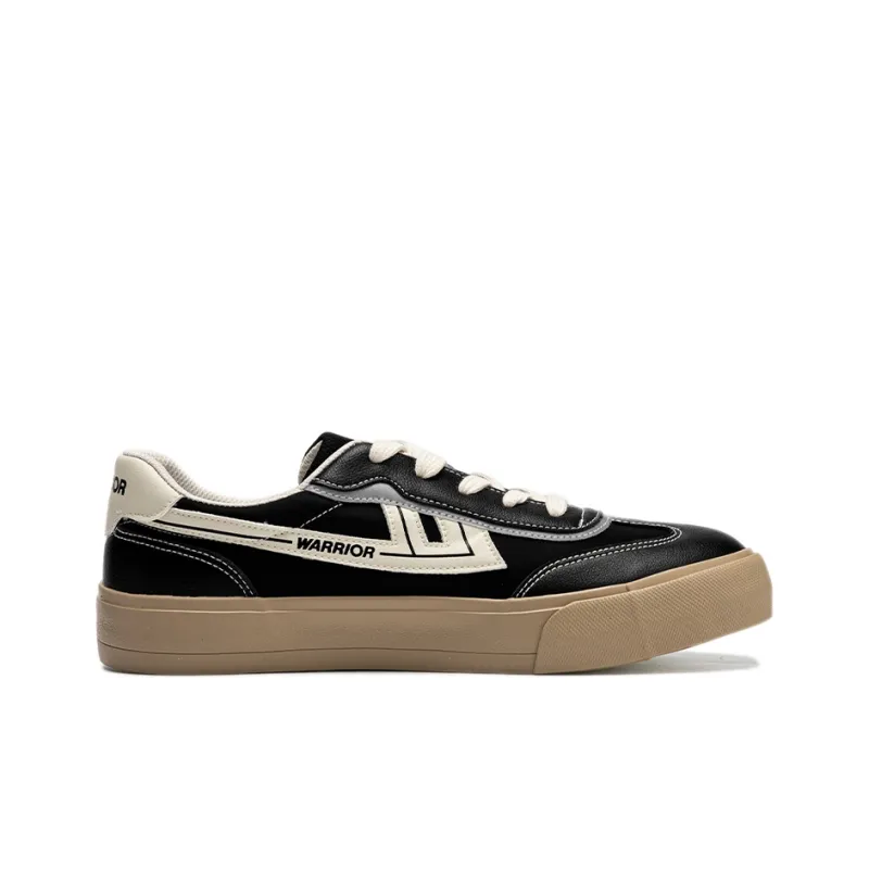 Warrior Abrasion Resistant Breathable Slip Resistant Low Top Casual Shoes Unisex Beige Black-1