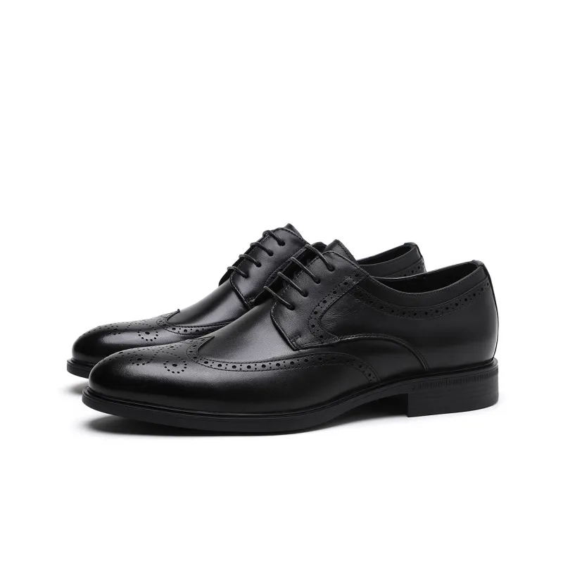 ELLE HOMME Dress Shoes Men Low Top Brown-1