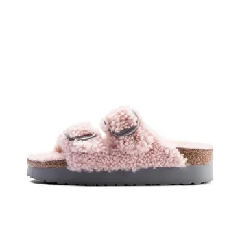 Birkenstock Arizona Big Buckle Shearling Narrow 'Teddy Crystal Rose' Women's