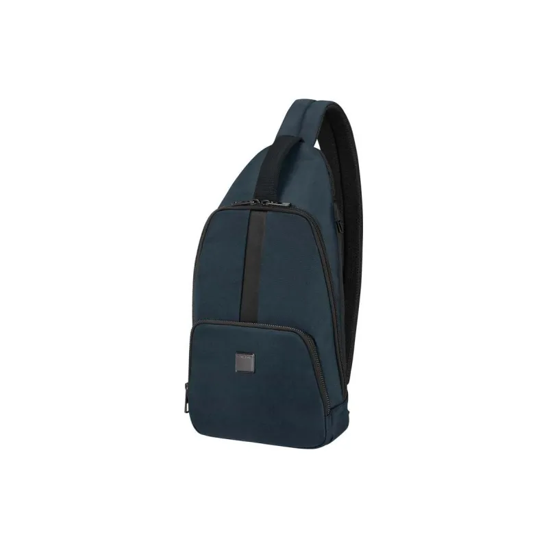 SAMSONITE Recycled Polyester Sling Bag Shoulder Bag Crossbody Bag Medium Size Men's Blue-1