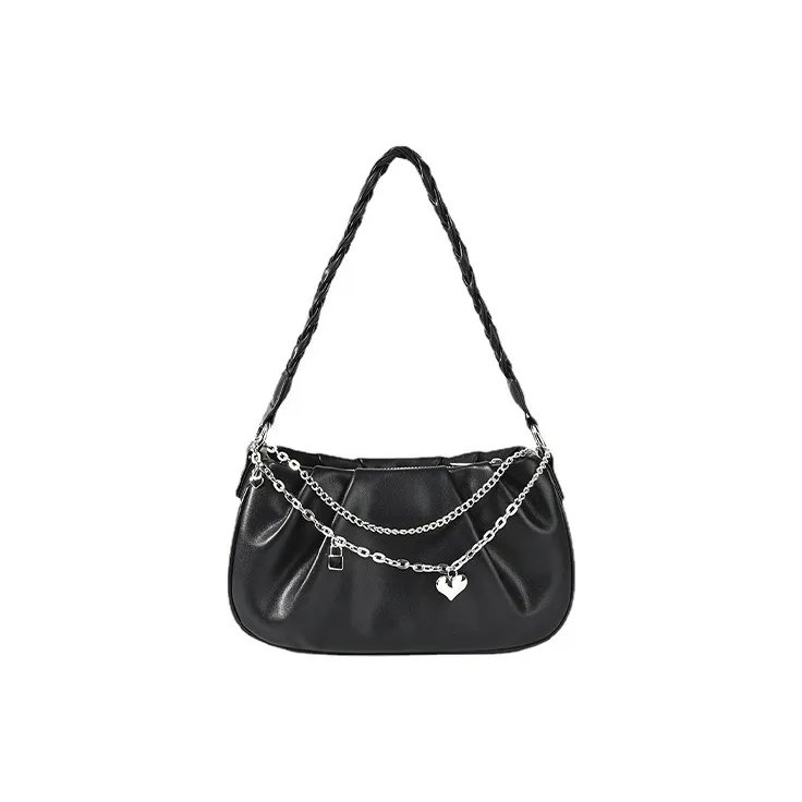 HAWA PU Shoulder Bag Cloud Bag Handbag Shoulder Bag Regular Women's White/Black-11