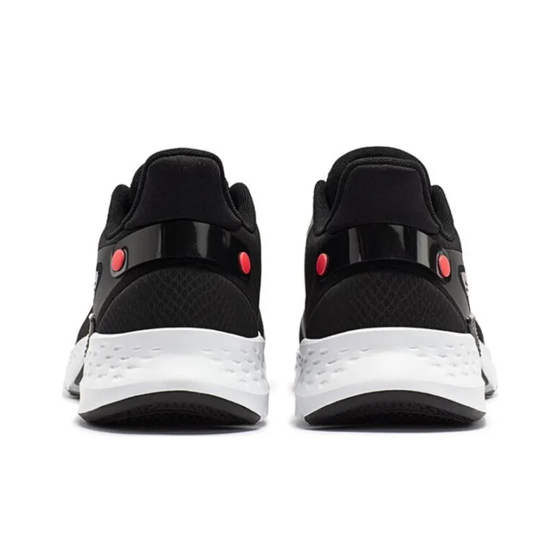 361° Anti Slip Wear Resistant Low Top Running Shoes Men's Black White-4