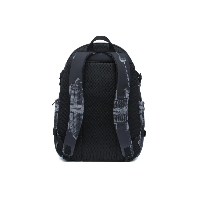 LiNing Steven Harrington Collaboration Polyester Backpack Regular Unisex Black Gray Color-3
