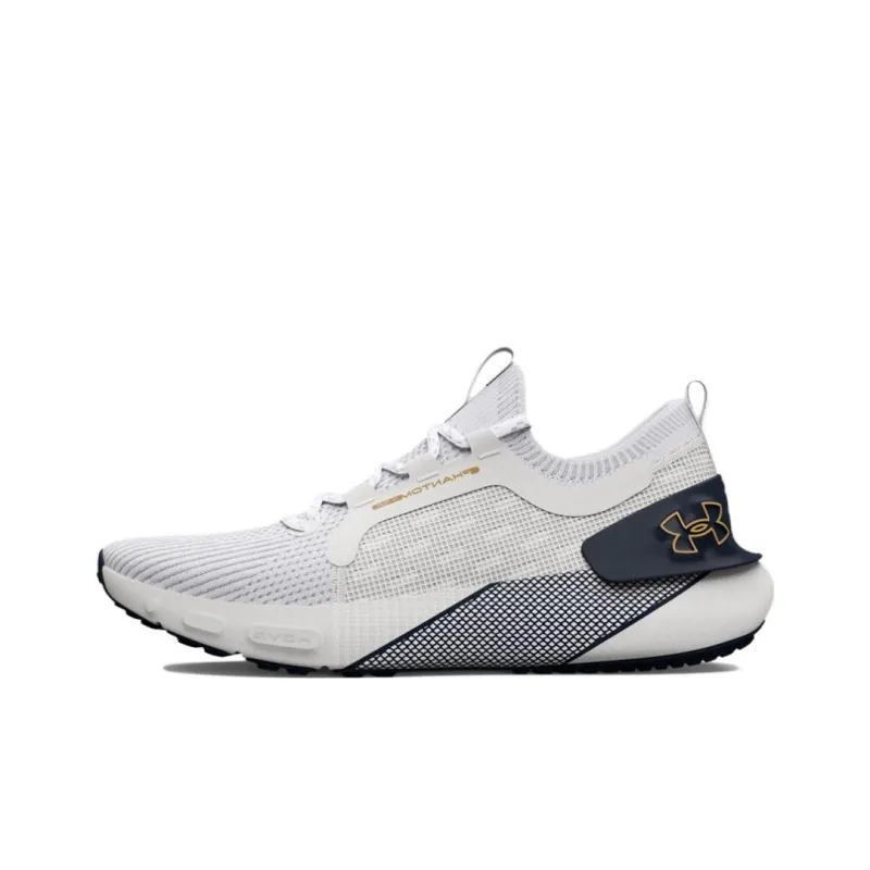 Under Armour HOVR Phantom 3 Wear resistant And Lightweight Low Top Running Shoes Unisex White Gray-0